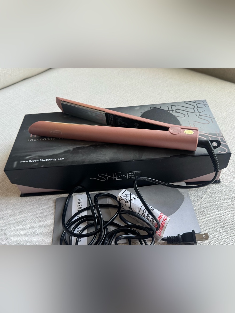 SHE Beyond the Beauty Pink Straightener 1inch Titanium